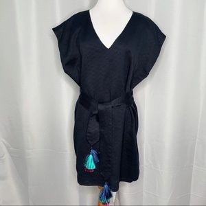 Navy Marie Oliver V neck mini dress. Size Medium